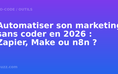 Automatiser son marketing sans coder : Zapier, Make ou n8n en 2026 ?