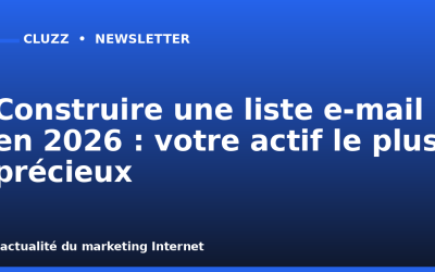 Construire une liste e-mail en 2026 : votre actif le plus précieux