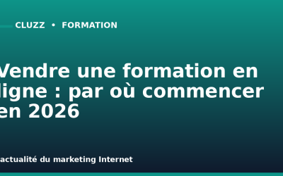 Vendre une formation en ligne : par où commencer en 2026