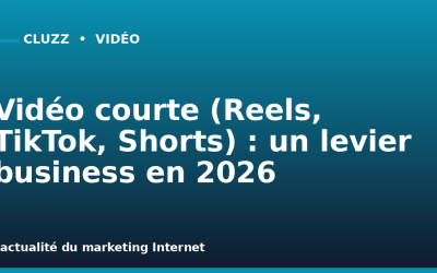 Vidéo courte (Reels, TikTok, Shorts) : un levier business en 2026