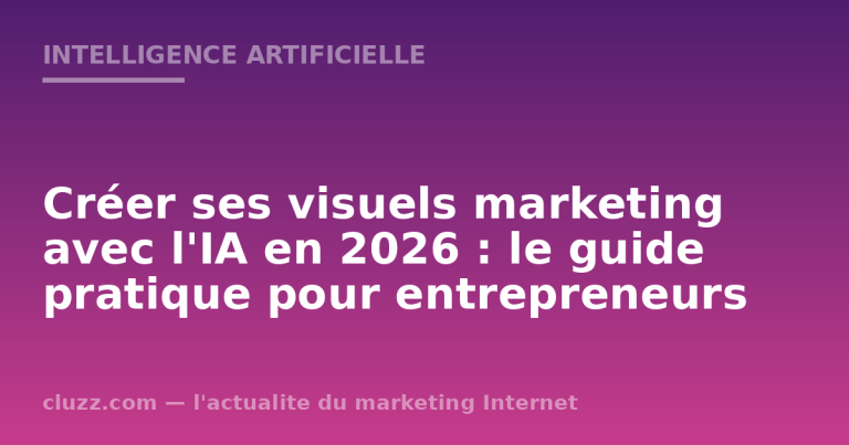 Créer ses visuels marketing avec l'IA en 2026 : le guide pratique pour entrepreneurs